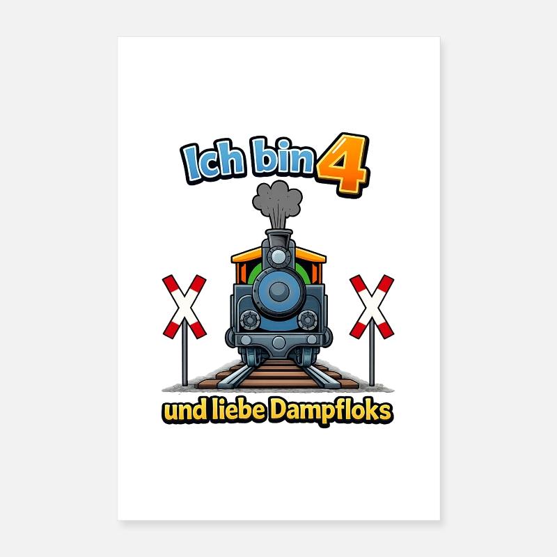 Ich bin 4 Dampflok Abenteuer Poster 40x60 cm