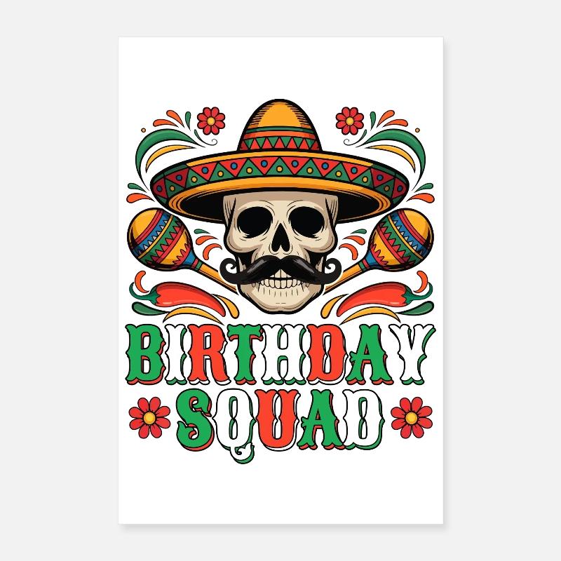 Geburtstagsteam Cinco De Mayo Mexikanisches Kind Poster 40x60 cm