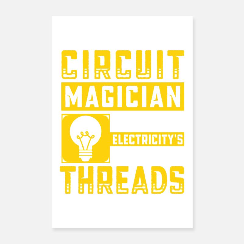 Electrician, Electronics Technician, Electrician Poster 16" x 24" (40x60 cm)
