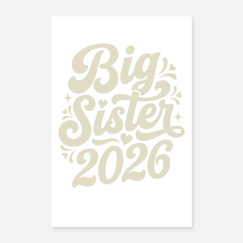 Große Schwester 2026 Script-Design Poster 40x60 cm