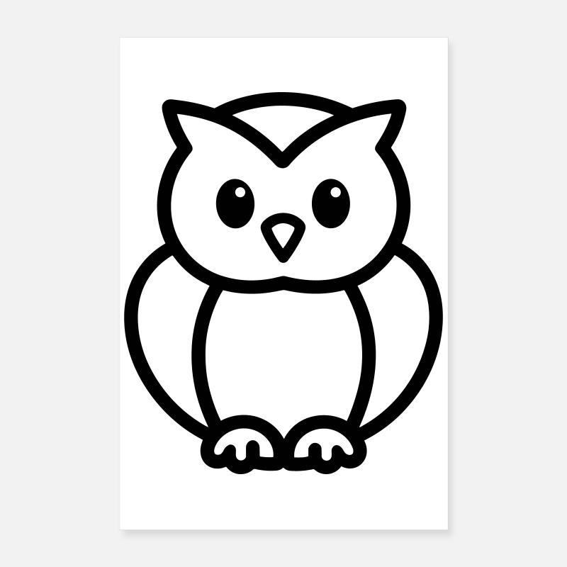 chouette Poster 40 x 60 cm