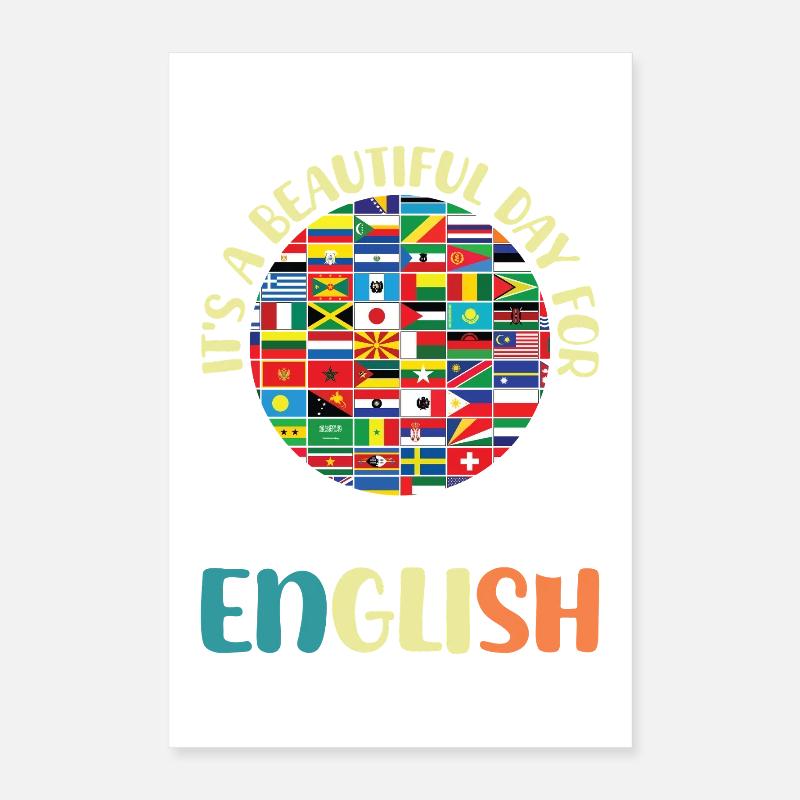 ELL-Lehrer englische Sprache Poster 40x60 cm