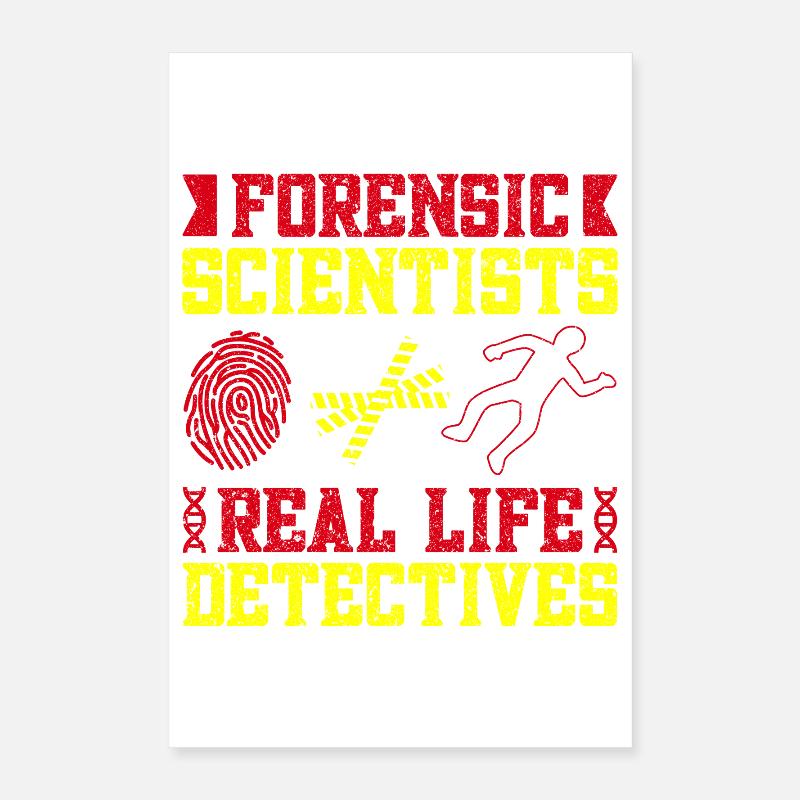 Forensic Science Major Real Life Detectives Poster 40x60 cm