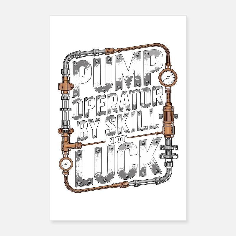 Fire Engineer Pump Operator By Fire Department Poster 40x60 cm