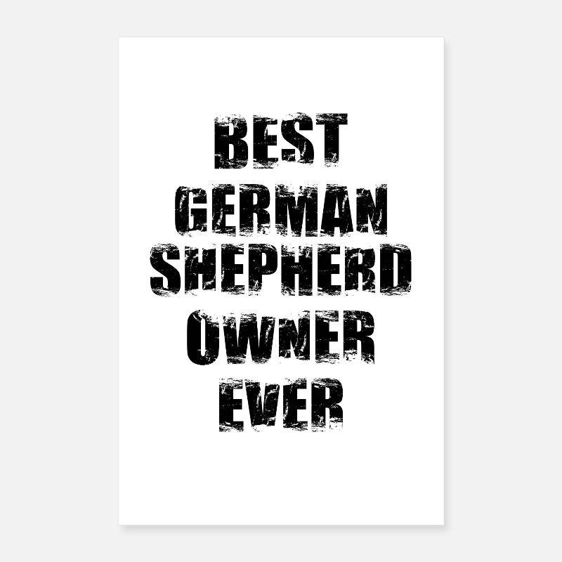 Bester Schäferhund Besitzer Poster 40x60 cm
