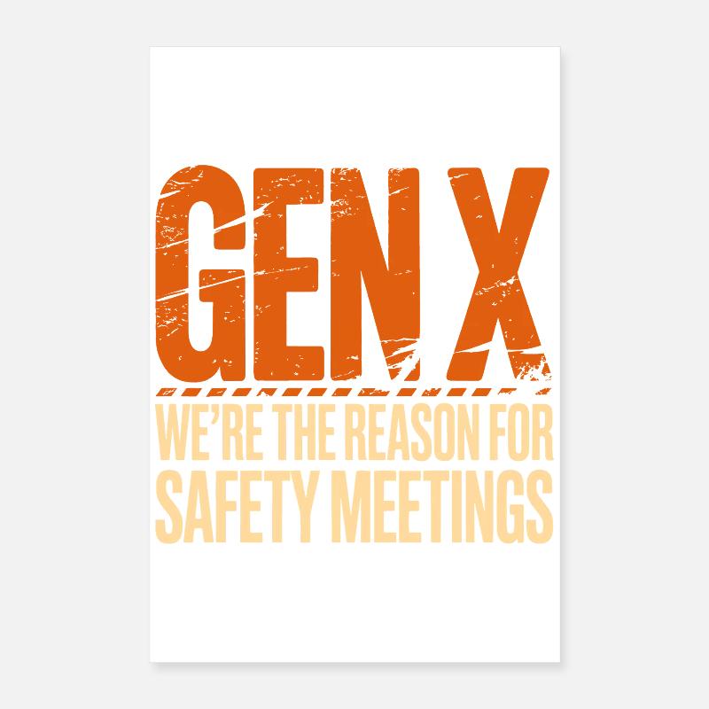 Gen X: Reason for Security Meetings Poster 16" x 24" (40x60 cm)