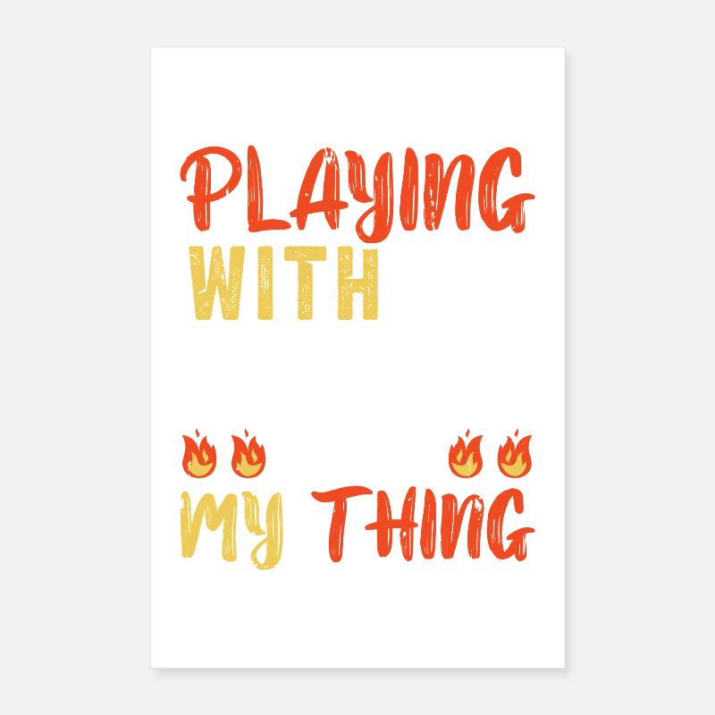 Dancing Vortex Dance School Fire Stick Dancer Poster 16" x 24" (40x60 cm)