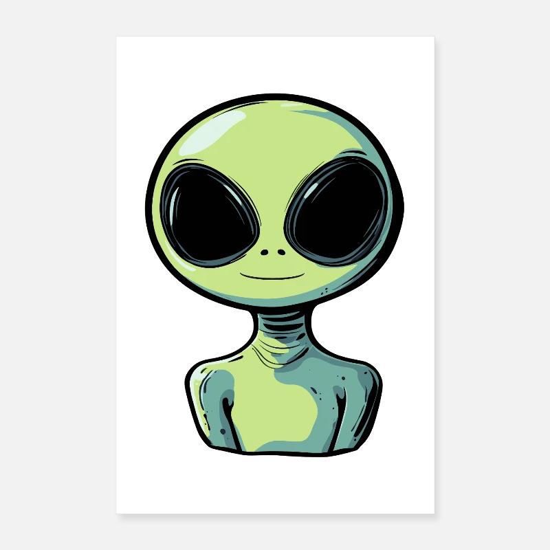 Alien Martian Poster 16" x 24" (40x60 cm)