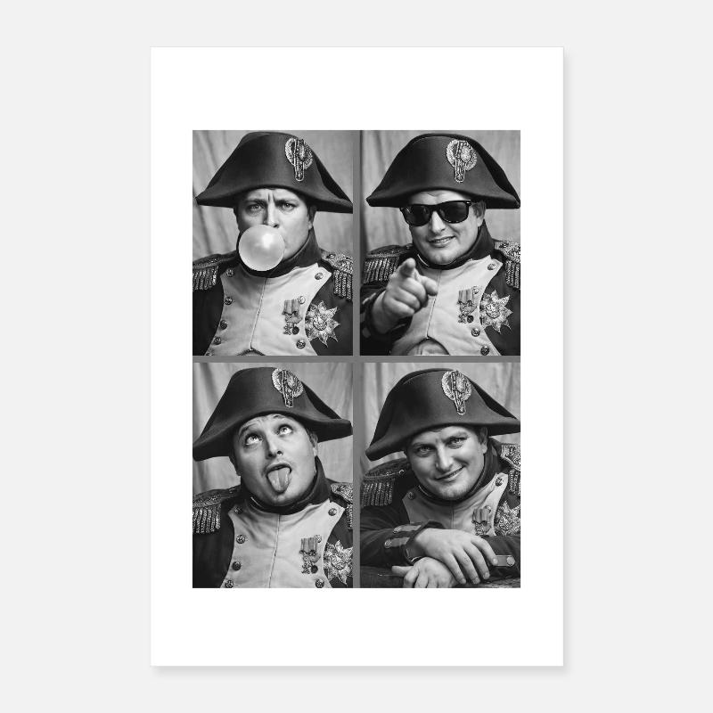 Collage de pièces Napoléon Grimace Poster 40 x 60 cm