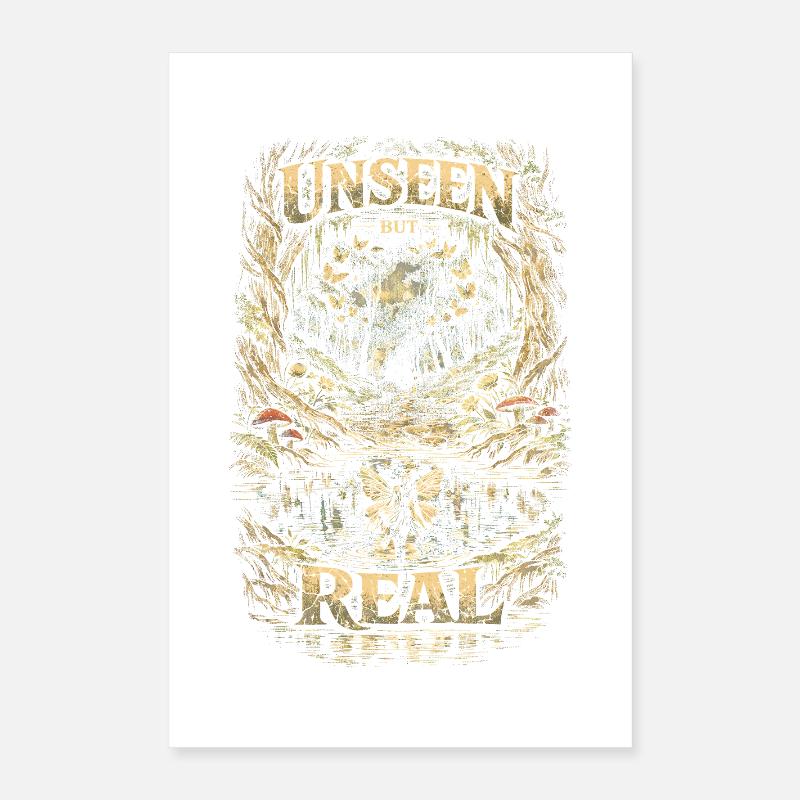Fairycore Fee Gotisch Unseen But Real Poster 40x60 cm