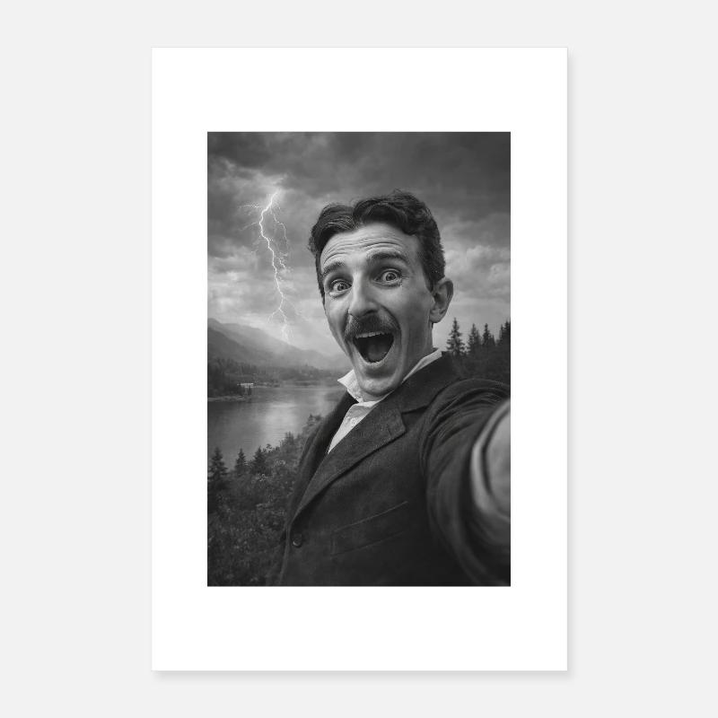 Autoportrait de Nikola Poster 40 x 60 cm