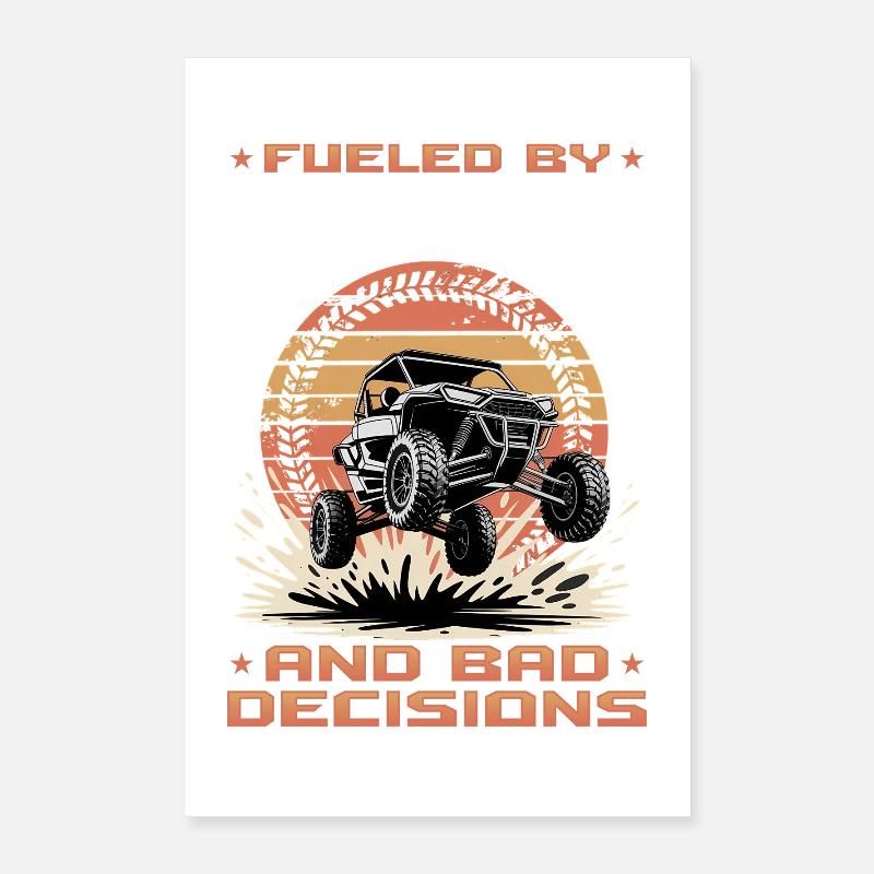 UTV Off Road 4 Wheeler Side by side Poster 40x60 cm