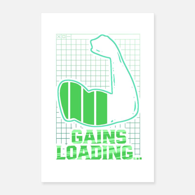 Biceps Biceps Training Gym Gains Loading Poster 16" x 24" (40x60 cm)