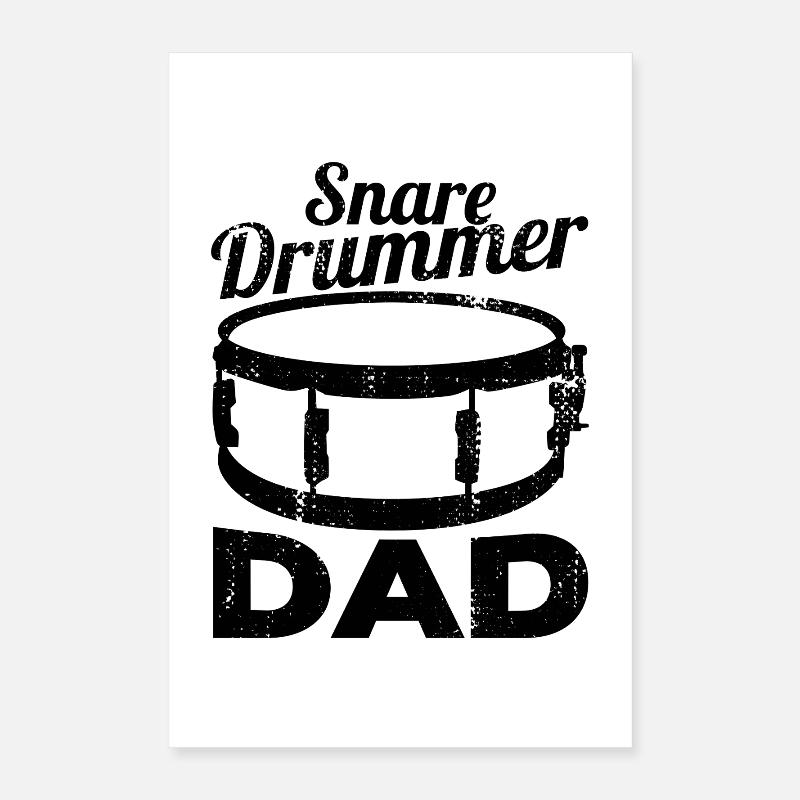 Drummer Dad Poster 16" x 24" (40x60 cm)