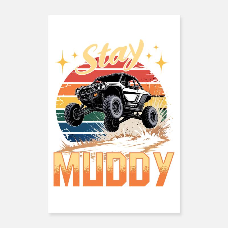 UTV Off Road 4 Wheeler Side by side Poster 16" x 24" (40x60 cm)