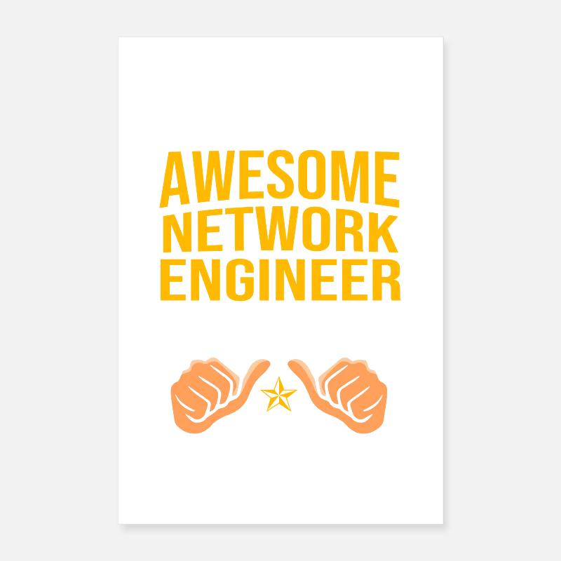 Network Engineer Programmer Computer Scientist Poster 16" x 24" (40x60 cm)
