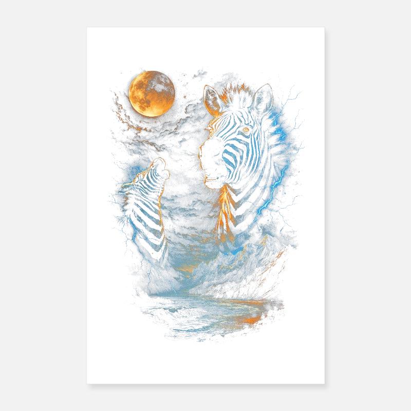 Zebra Poster 40x60 cm