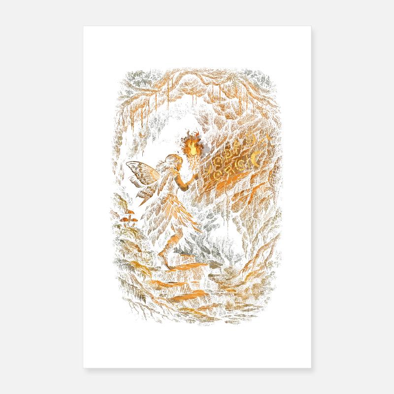 Fairycore Fee Gotisch Poster 40x60 cm