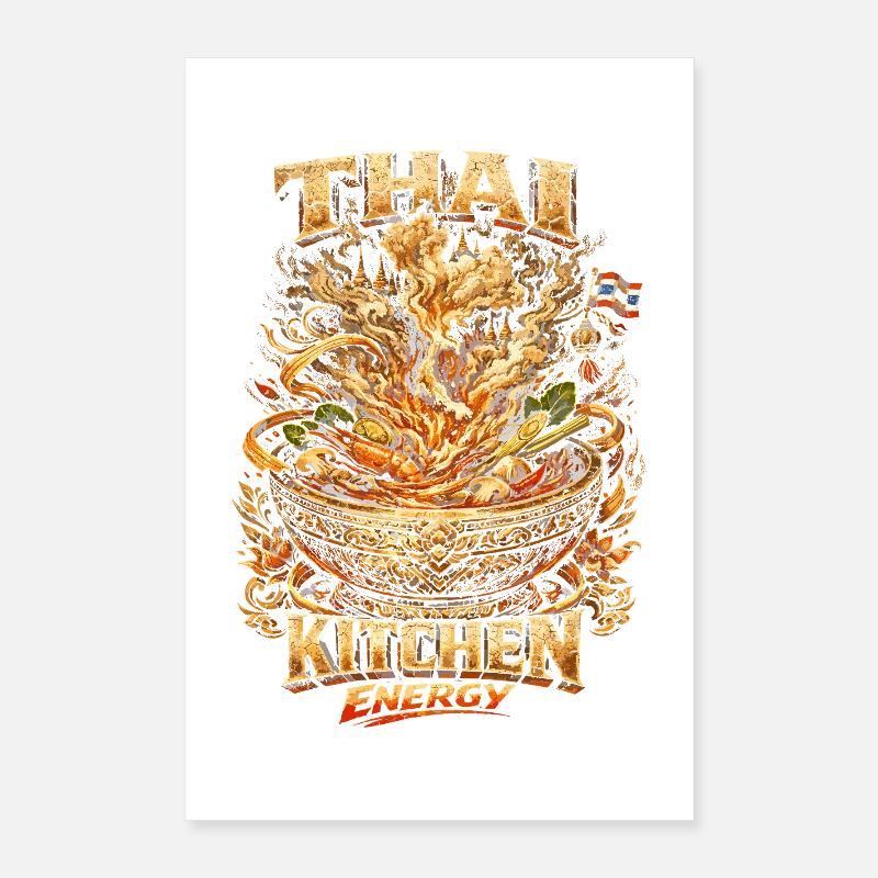 Thailand Thai Pride Thai Kitchen Energy Poster 40x60 cm