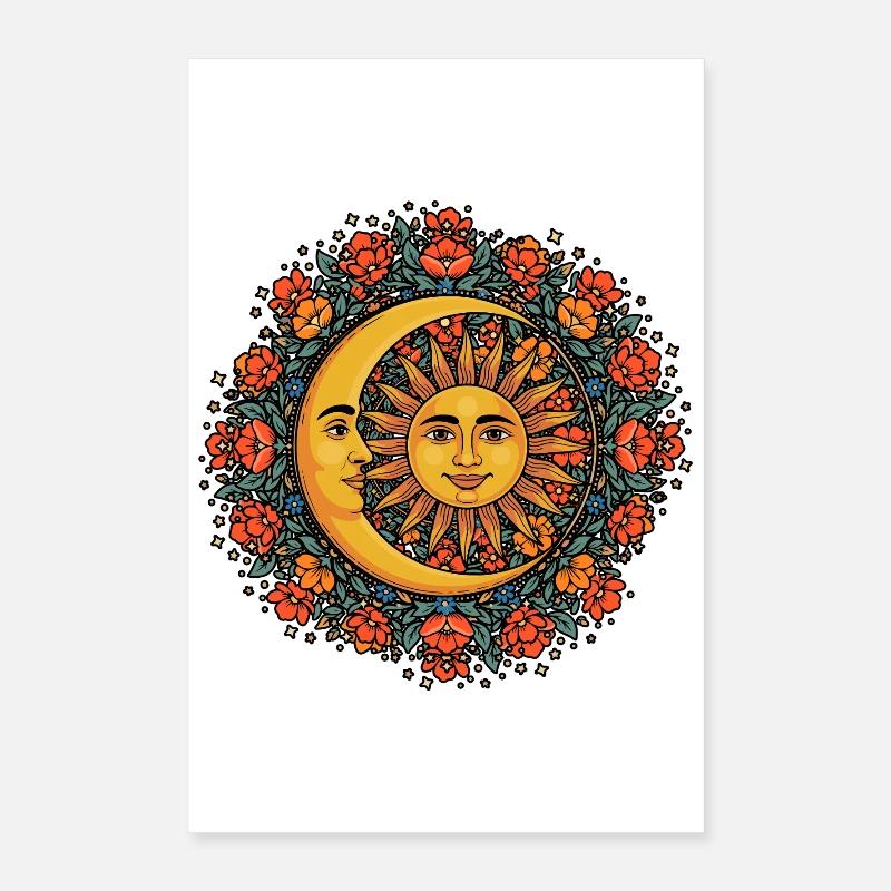 Litha Pagan Solstice d’été Midsommar Poster 40 x 60 cm