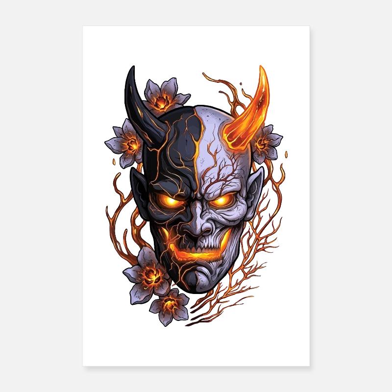 Hannya – Yōkai-Dämon Poster 40x60 cm