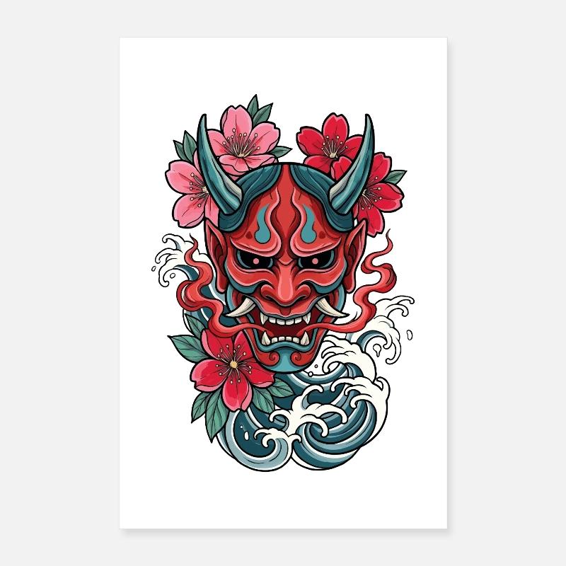 Hannya – Yōkai-Dämon Poster 40x60 cm