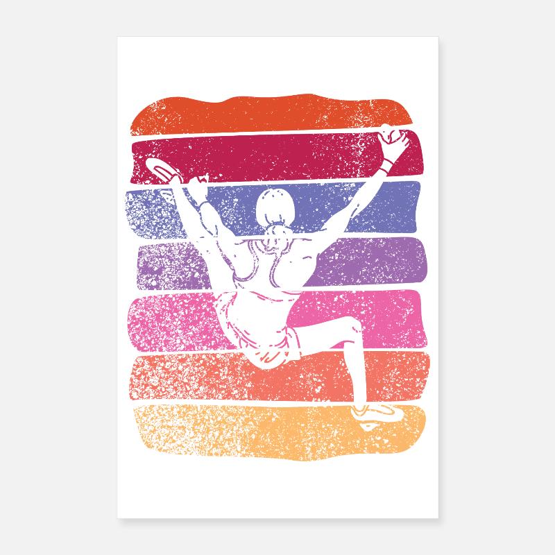 Boulderer Boulder Bouldern Poster 40x60 cm