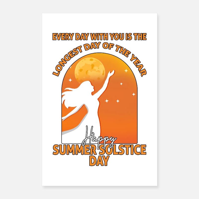 Litha Pagan Solstice d’été Midsommar Poster 40 x 60 cm