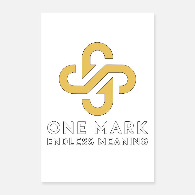 Designer de logos One Mark Endless Graphiste Poster 40 x 60 cm