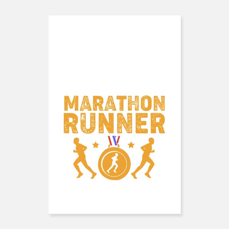 Marathon Runners Half Marathon Marathon Poster 16" x 24" (40x60 cm)