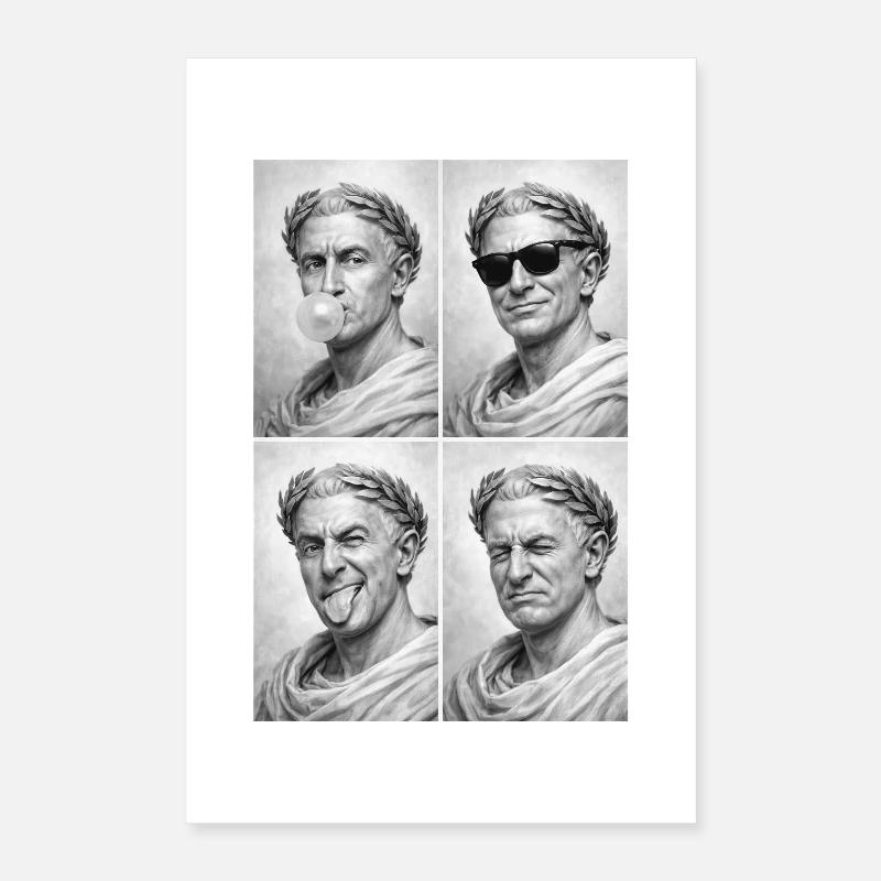 Caesar Collage Poster 40x60 cm