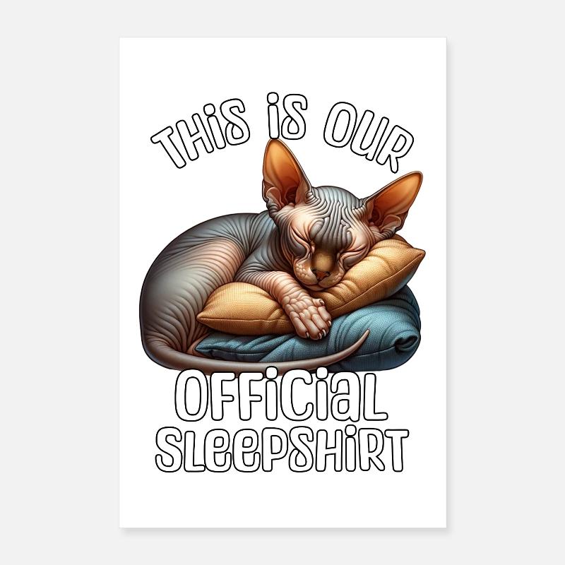 Chemise de nuit Sphynx Cat Poster 40 x 60 cm