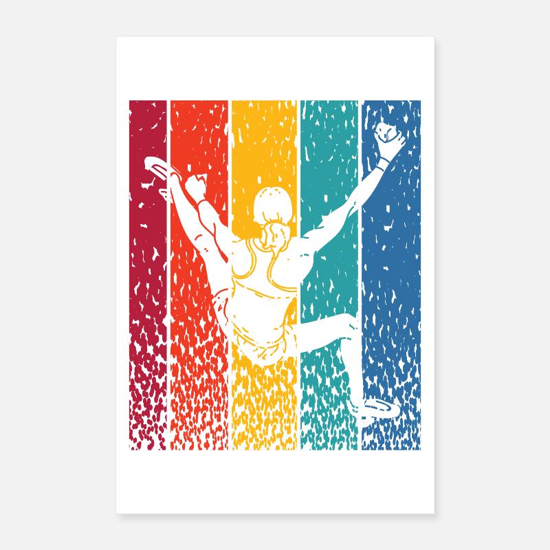 Boulderer Boulder Bouldern Poster 40x60 cm