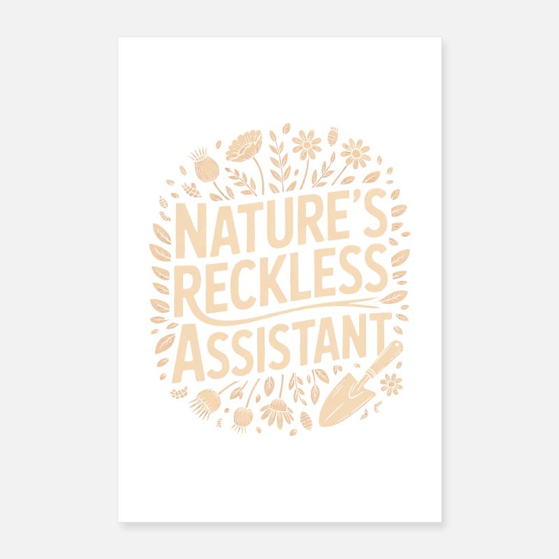 L’assistant imprudent de la nature Poster 40 x 60 cm