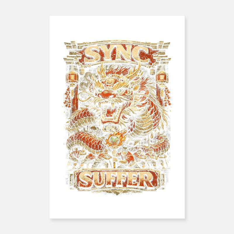 Dragon Dance Drachentanz Sync Or Suffer Poster 40x60 cm
