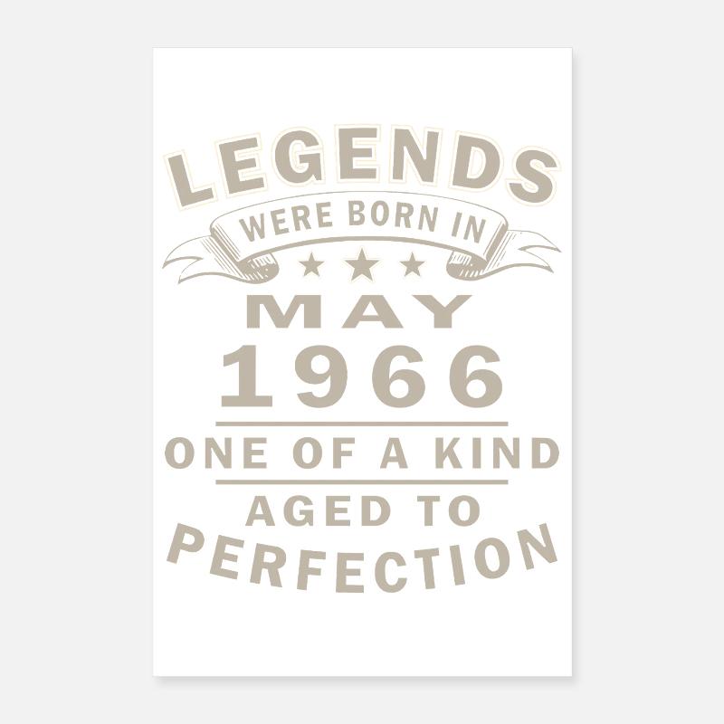 Geburtstagsgeschenk Mai 1966 Poster 40x60 cm