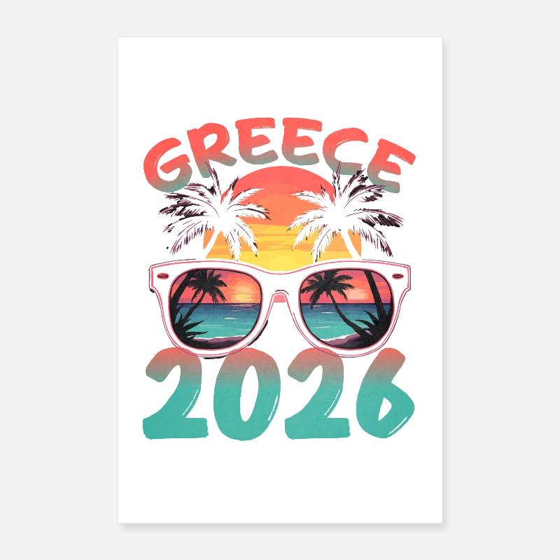 Grèce 2026 Poster 40 x 60 cm