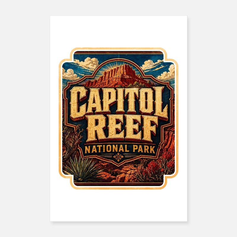 Parc national de Capitol Reef Poster 40 x 60 cm