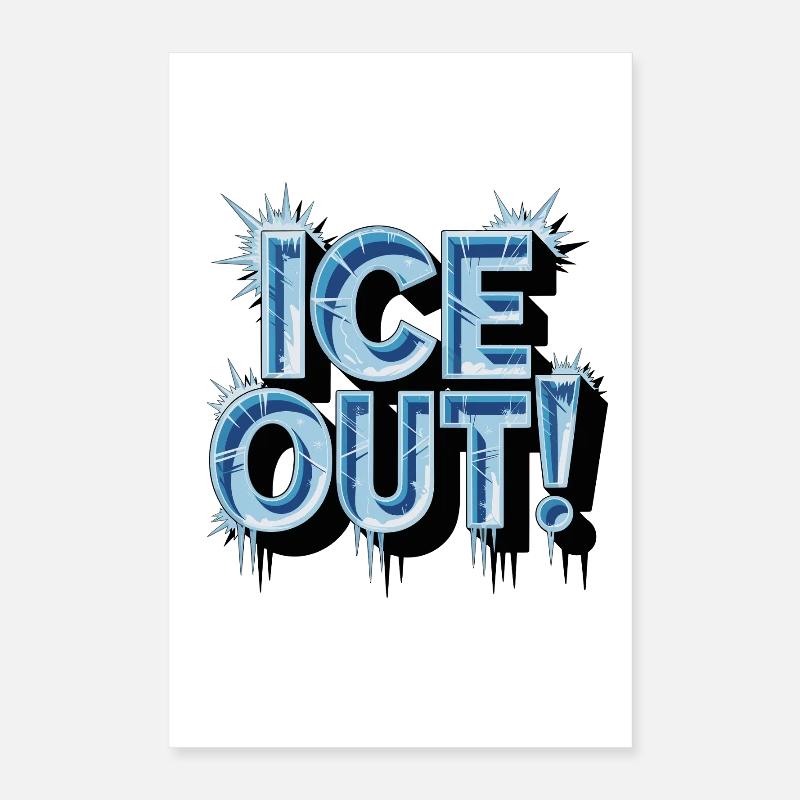 Conception de textures bleu glace Poster 40 x 60 cm
