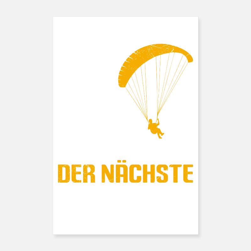 Paraglider Geschenk DER NÄCHSTE SCHRITT Poster 40x60 cm