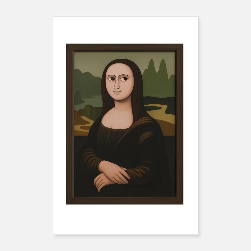 Mona Lisa Reduced Landscape Edition Poster 16" x 24" (40x60 cm)