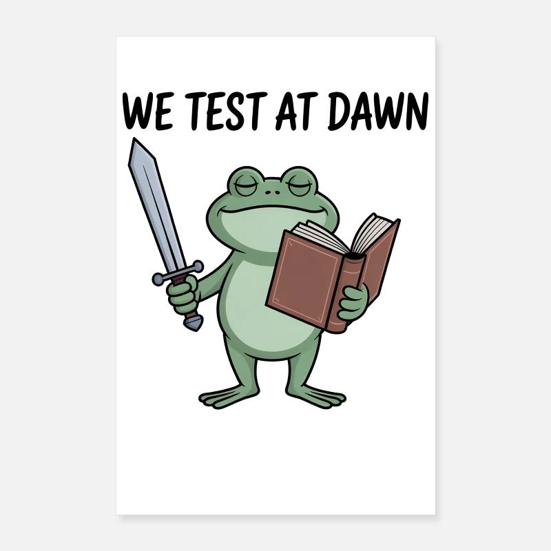 Dawn Quest Épée Grenouille & Livre Poster 40 x 60 cm