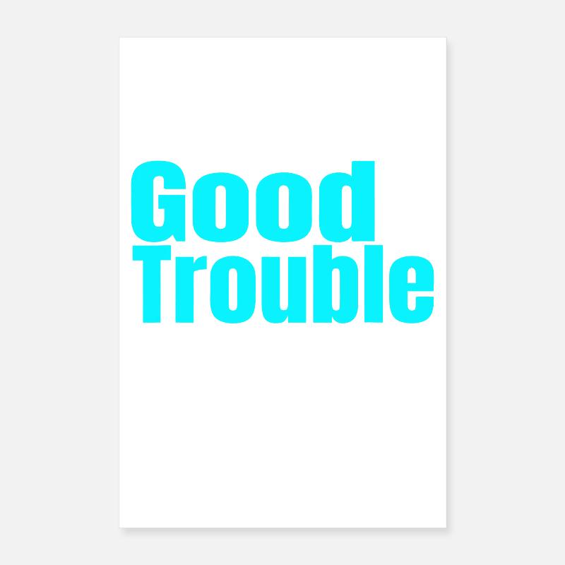 Bon T-shirt de Trouble Gradient Poster 40 x 60 cm