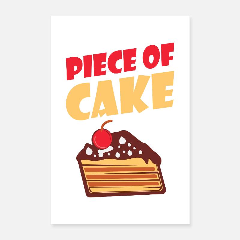 Graphique de part de gâteau Poster 40 x 60 cm