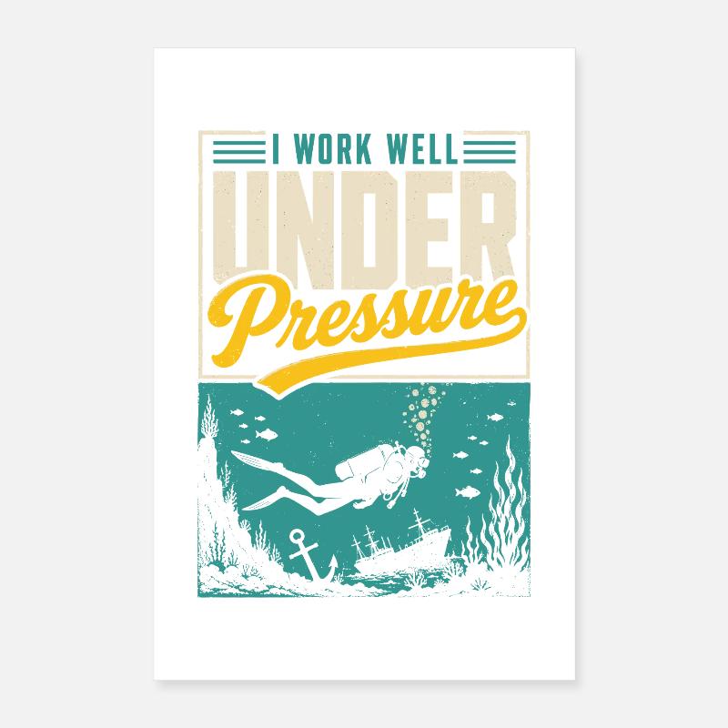 Maillot de plongée sous pression Poster 40 x 60 cm