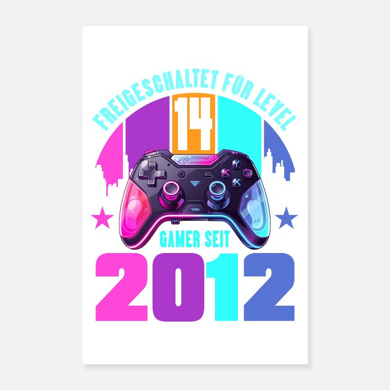 14. Geburtstag Junge Mädchen Poster 40x60 cm