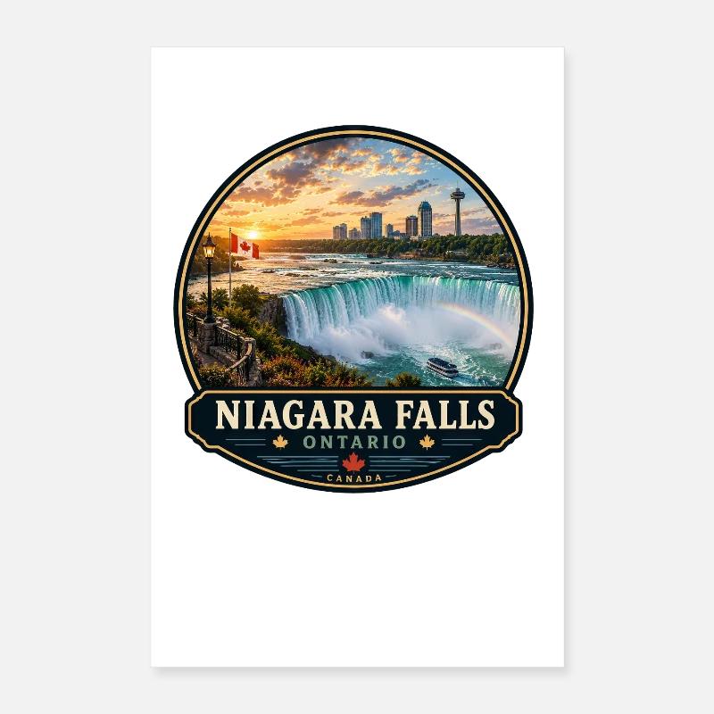 Cascade de vacances des chutes du Niagara, Ontario, Canada Poster 40 x 60 cm