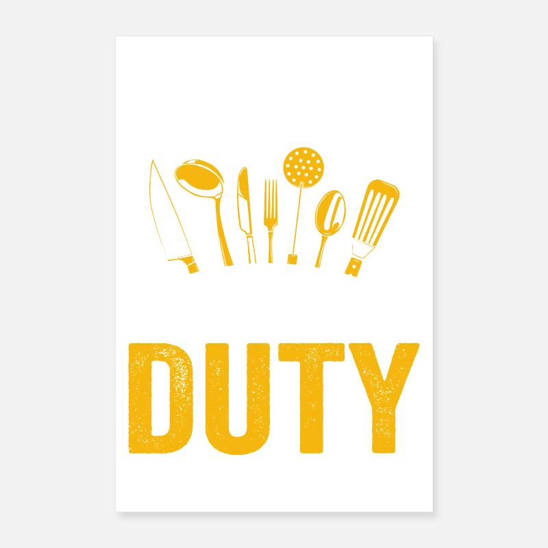 Lunch Lady Duty Kitchen Heroine Poster 16" x 24" (40x60 cm)