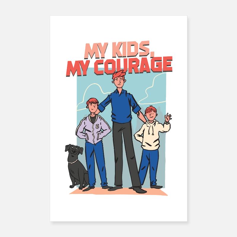Père célibataire Père célibataire Poster 40 x 60 cm