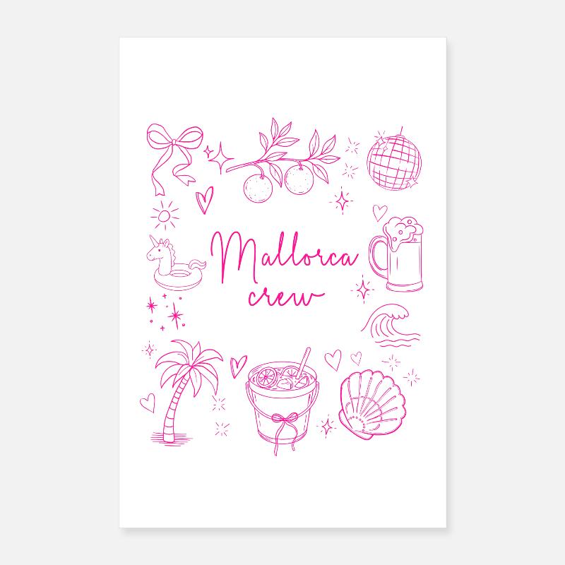 Mallorca Crew Malle JGA Group Poster 16" x 24" (40x60 cm)